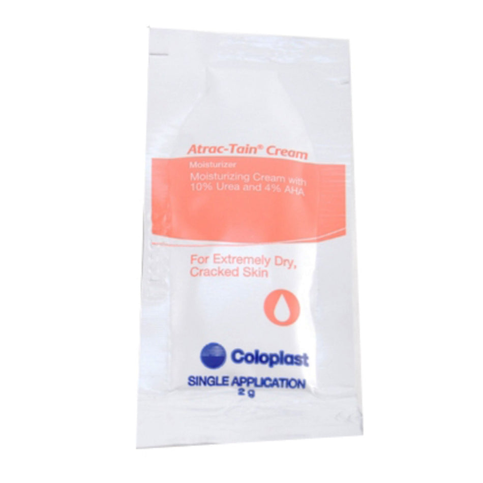 Coloplast Atrac-Tain� Moisturizer 2 Gram Individual Packet-Hand and Body Moisturizer Atrac-Tain� 2 Gram Individual Packet Unscented Cream CHG Compatible