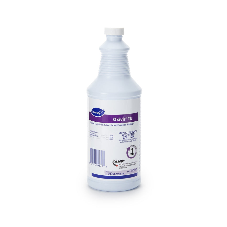 Oxivir� Tb Surface Disinfectant Cleaner, 32 oz. Bottle-Diversey� Oxivir� Tb Surface Disinfectant Cleaner Peroxide Based Manual Pour Liquid 32 oz. Bottle Cherry Almond Scent NonSterile