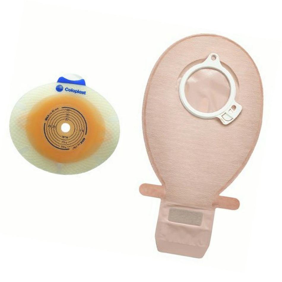 SenSura� Click Two-Piece Closed End Opaque Filtered Ostomy Pouch, 8� Inch Length, 50 mm Flange-"Ostomy Pouch SenSura� Click Two-Piece System 8-1/2 Inch Length, Maxi Without Barrier Closed End"