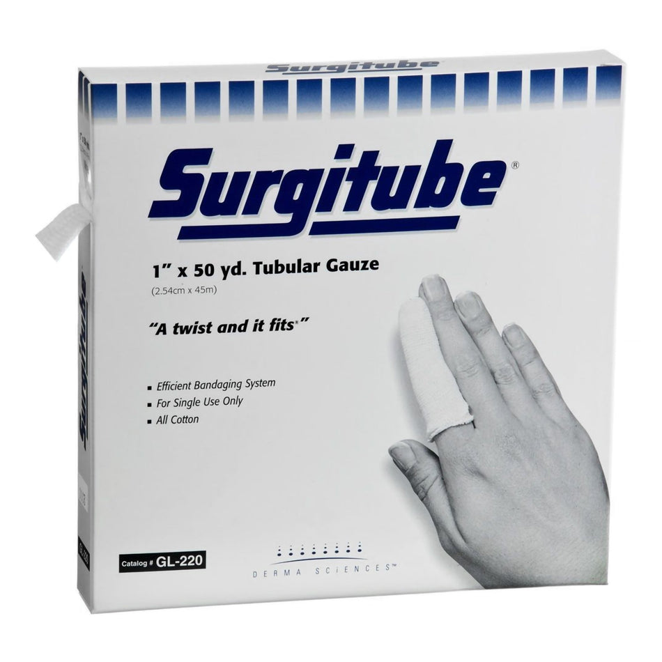 Surgitube� Tubular Retainer Dressing, Size 2, 1 Inch x 50 Yard-Tubular Retainer Dressing Surgitube� Cotton 1 Inch X 50 Yard Size 2 White Large Finger / Toe NonSterile