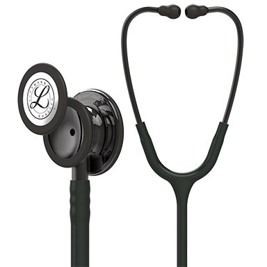 3M Littmann Classic III Monitoring Stethoscope, Smoke-Finish, Black, 27 Inch Single Lumen Tube-Clinician Stethoscope 3M� Littmann� Classic III� Black 1-Tube 27 Inch Tube Convertible Chestpiece