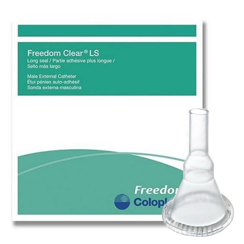 Coloplast Freedom Clear� LS Male External Catheter, Small-Male External Catheter Freedom Clear� LS Self-Adhesive Seal Silicone Small