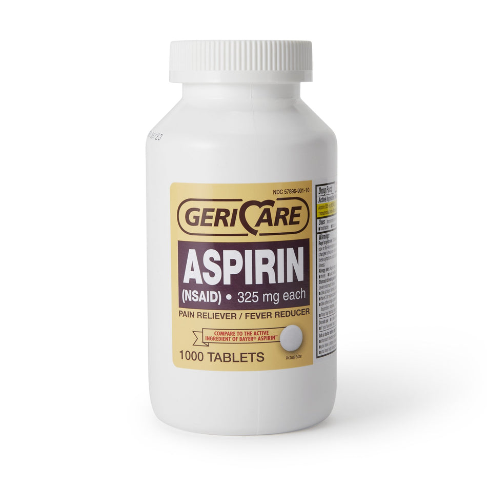 Geri-Care Aspirin-"Pain Relief Quali-Tabs 325 mg Strength Aspirin Tablet 1,000 per Bottle"