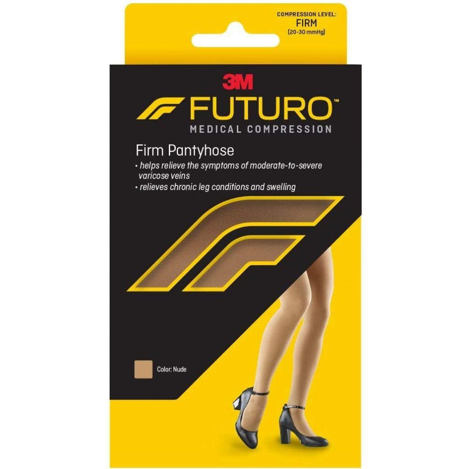 3M� Futuro� Medical Compression Firm Pantyhose, Nude, Large-Compression Pantyhose 3M� Futuro� Waist High Large Nude Closed Toe