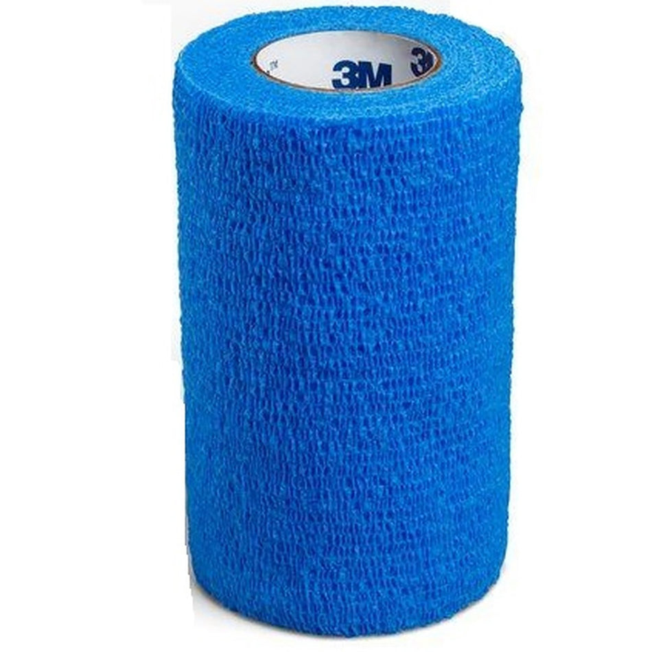 3M� Coban� Self-adherent Closure Cohesive Bandage, 4 Inch x 5 Yard-Cohesive Bandage 3M� Coban� 4 Inch X 5 Yard Self-Adherent Closure Blue NonSterile Standard Compression