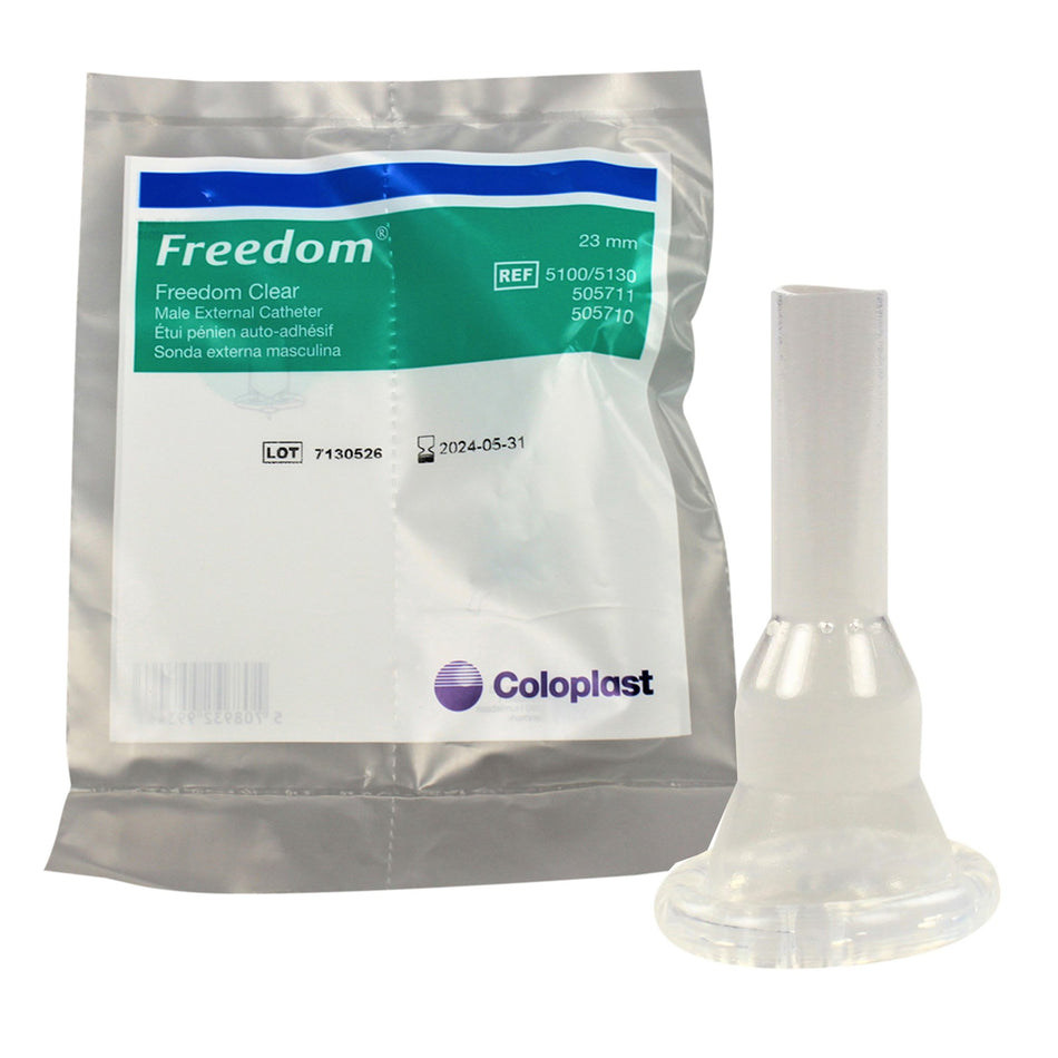 Coloplast Freedom Clear� Male External Catheter, Small, Seal-Male External Catheter Freedom Cath� Self-Adhesive Seal Silicone Small