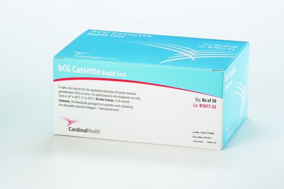 Cardinal Health hCG Pregnancy Fertility Reproductive Health Test Kit-Reproductive Health Test Kit hCG Pregnancy Test 30 Tests CLIA Waived Sample Dependent