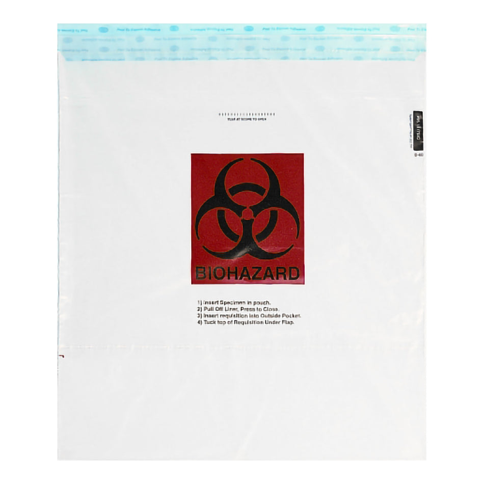 Speci-Gard� Specimen Transport Bag with Document Pouch, Adhesive Closure, 15 x 17 Inch-Specimen Transport Bag with Document Pouch Speci-Gard� 15 X 17 Inch Adhesive Closure Biohazard Symbol / Storage Instructions / Instructions for Use NonSterile