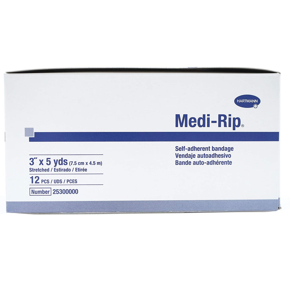 Medi-Rip� Self-adherent Closure Cohesive Bandage, 3 Inch x 5 Yard-Cohesive Bandage Medi-Rip� 3 Inch X 5 Yard Self-Adherent Closure Tan NonSterile Standard Compression