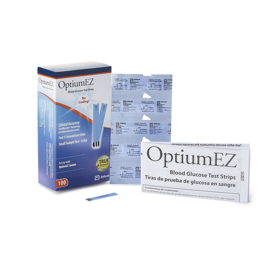 Optium EZ� Blood Glucose Test Strips-Blood Glucose Test Strips Optium EZ� 100 Strips per Pack