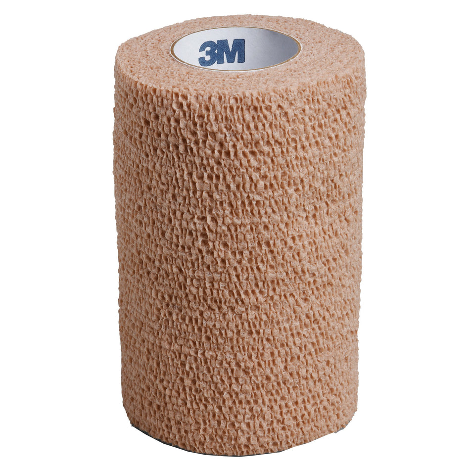 3M� Coban� Self-adherent Closure Cohesive Bandage, 4 Inch x 5 Yard-Cohesive Bandage 3M� Coban� 4 Inch X 5 Yard Self-Adherent Closure Tan NonSterile Standard Compression