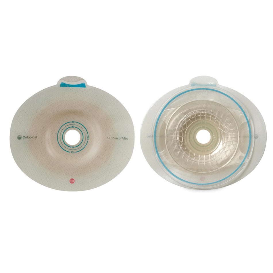 SenSura� Mio Convex Skin Barrier With 15-40 mm Stoma Opening-"Ostomy Barrier SenSura� Mio Convex Trim to Fit, Extended Wear Elastic Adhesive 50 mm Flange Red Code System 15 to 40 mm Opening"