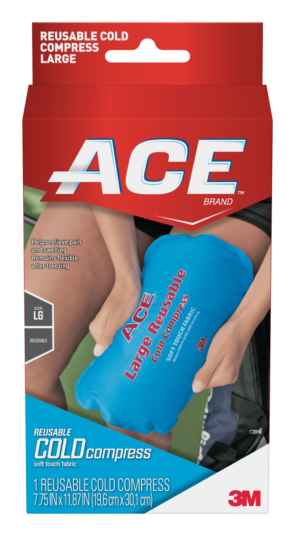 3M� Ace� General Purpose Cold Pack, 19.6 x 30.1 Centimeter-Cold Pack 3M� ACE� General Purpose Large 7-3/4 X 11-87/100 Inch Nylon / Polyester / Gel Reusable