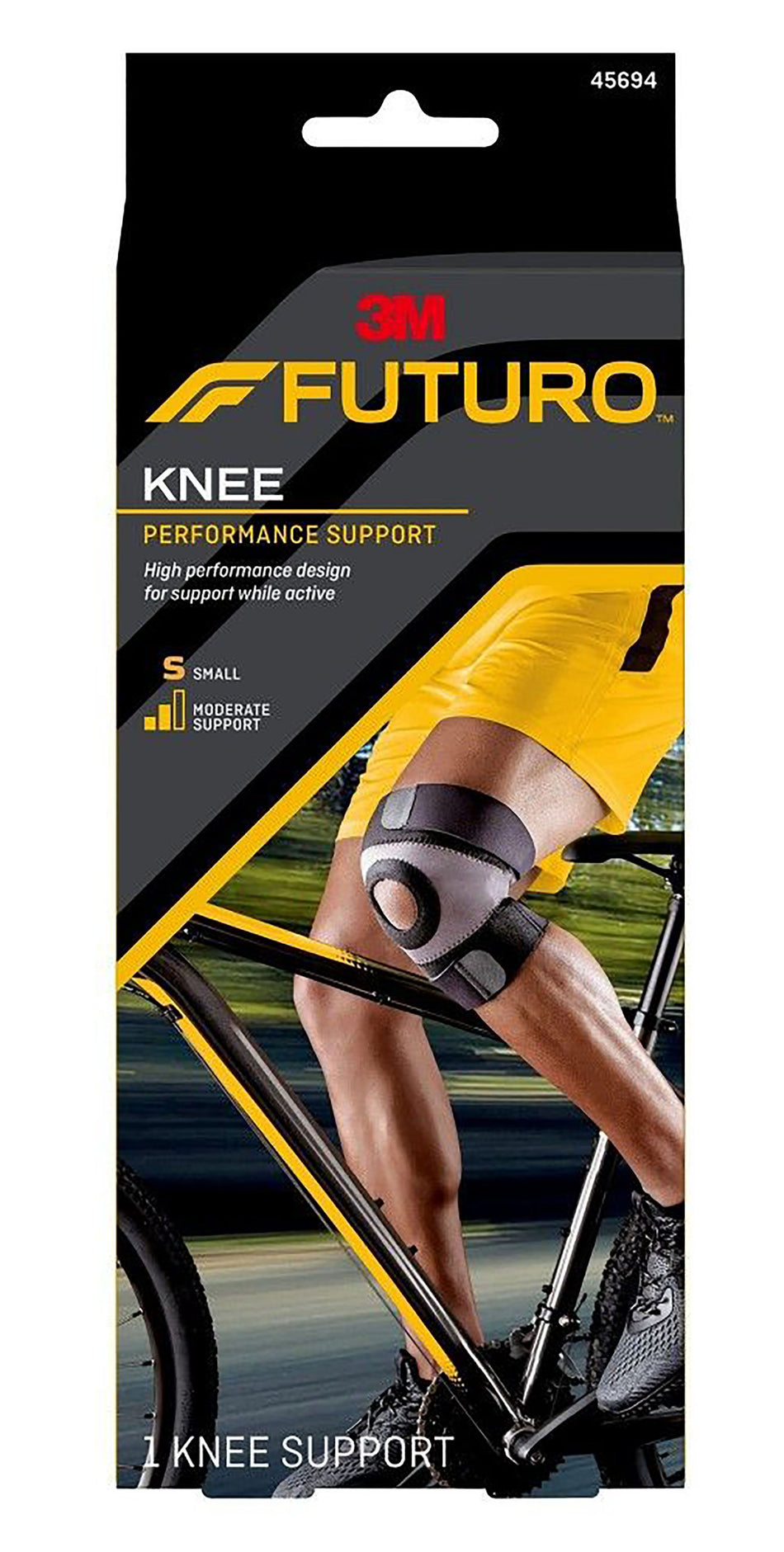 3M� Futuro� Sport Knee Brace, Pull-On, Left or Right-Knee Brace 3M� Futuro� Sport Moisture Control Small Pull-On / Hook and Loop Strap Closure 13 to 15 Inch Knee Circumference Left or Right Knee