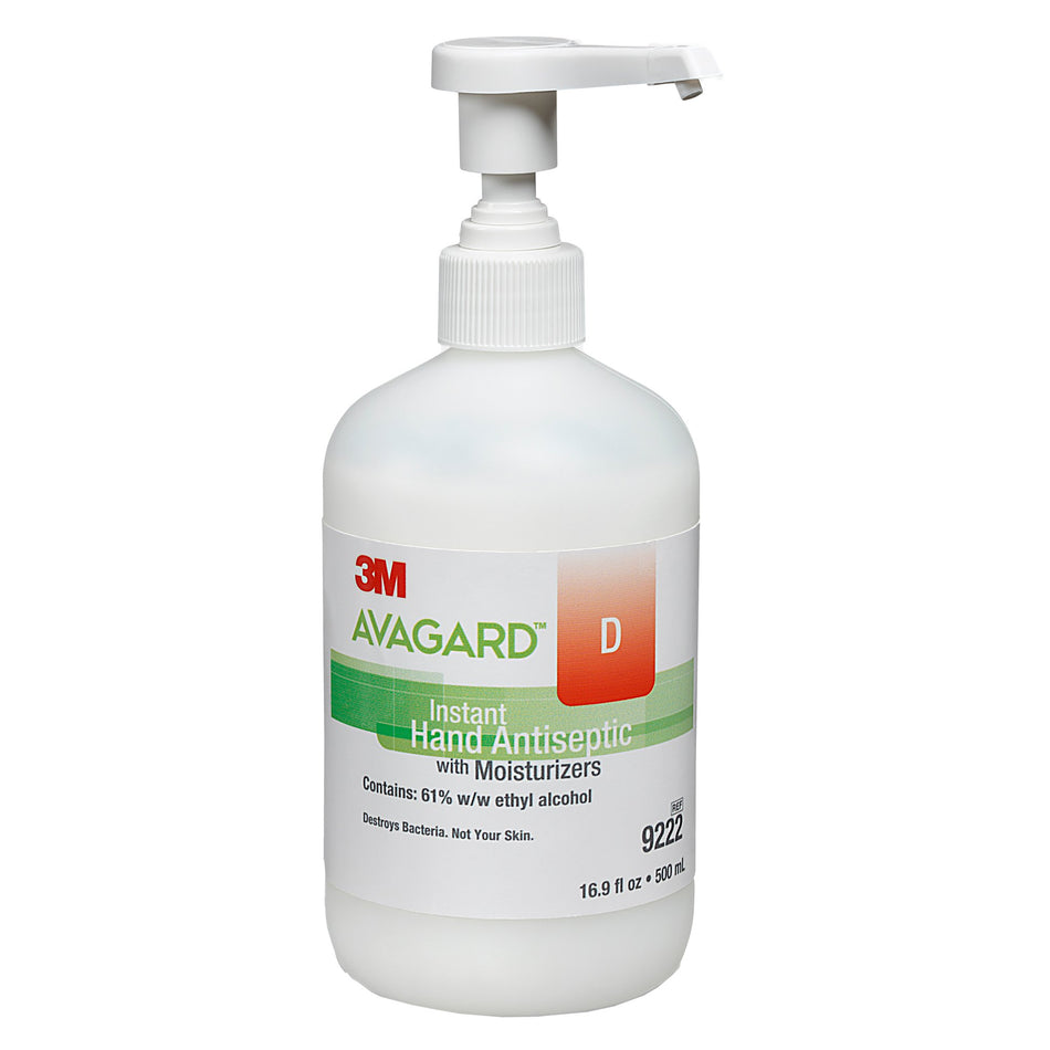 3M Avagard D Hand Antiseptic, 16 oz, Pump Bottle-Hand Sanitizer 3M� Avagard� D 16 oz. Ethyl Alcohol Gel Pump Bottle