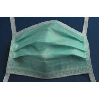 Cardinal Surgical Mask-Surgical Mask Cardinal Health� Anti-fog Adhesive ASTM Level 1 Tie Closure One Size Fits Most