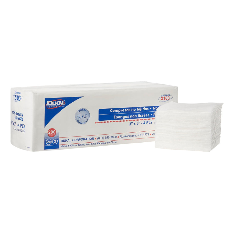 Clinisorb Nonwoven Sponge, 3 x 3 Inch, 4-Ply-Nonwoven Sponge Clinisorb 3 X 3 Inch 4-Ply NonSterile 200 per Pack