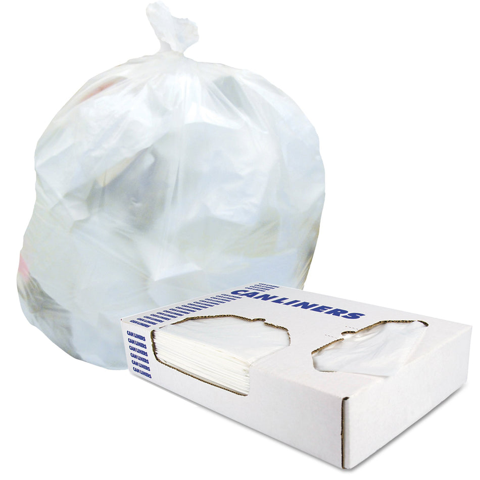 Heritage Extra Heavy Duty Trash Bag, 20-30 gal. Capacity-Trash Bag Heritage� 30 gal. White LLDPE 0.90 mil 30 X 36 Inch Star Seal Bottom Flat Pack