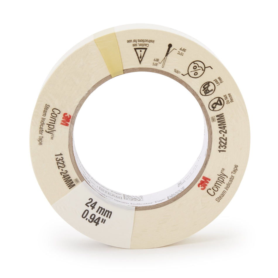 3M� Comply� Steam Indicator Tape, Lead-Free-Steam Indicator Tape 3M� Comply� 1 Inch X 60 Yard Steam