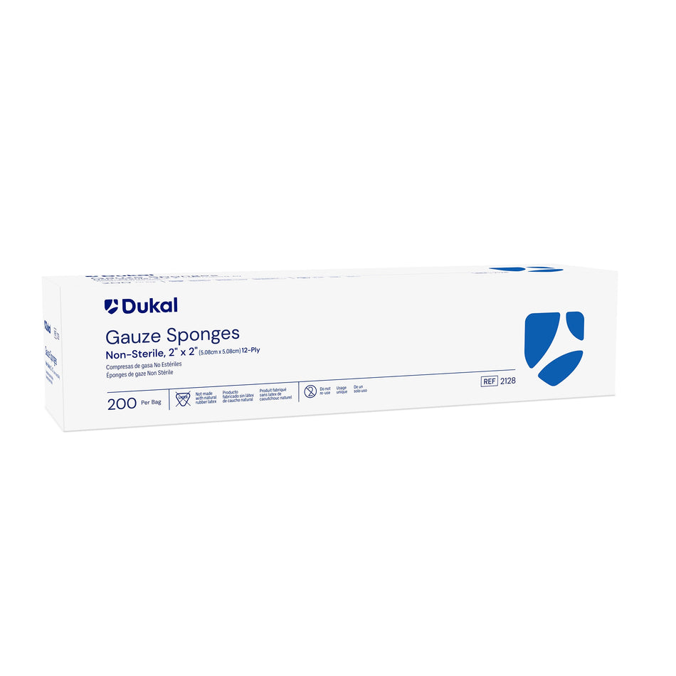 Dukal� Gauze Sponge, 2 x 2 Inch, 12-Ply-Gauze Sponge Dukal� 2 X 2 Inch 12-Ply NonSterile 200 per Pack