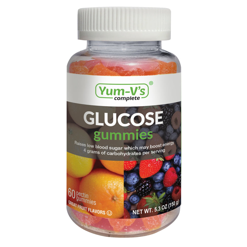 YumVs Glucose Supplement-Glucose Supplement YumV's� 60 per Bottle Gummy Assorted Flavors