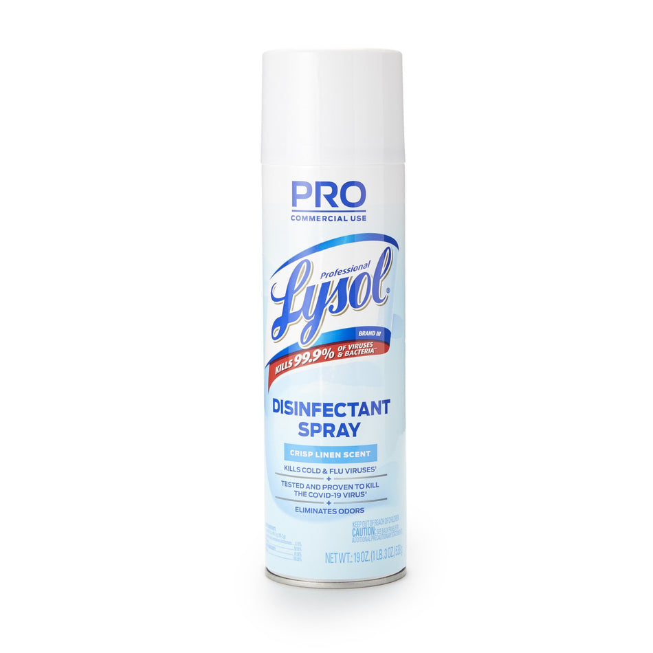 Professional Lysol� Surface Disinfectant-Professional Lysol� Surface Disinfectant Alcohol Based Aerosol Spray Liquid 19 oz. Can Crisp Linen Scent NonSterile