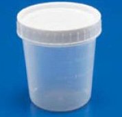 Specimen Container Cardinal Health™ 2-1/2 X 3 Inch 133 mL (4.5 oz.) Screw Cap Unprinted Sterile