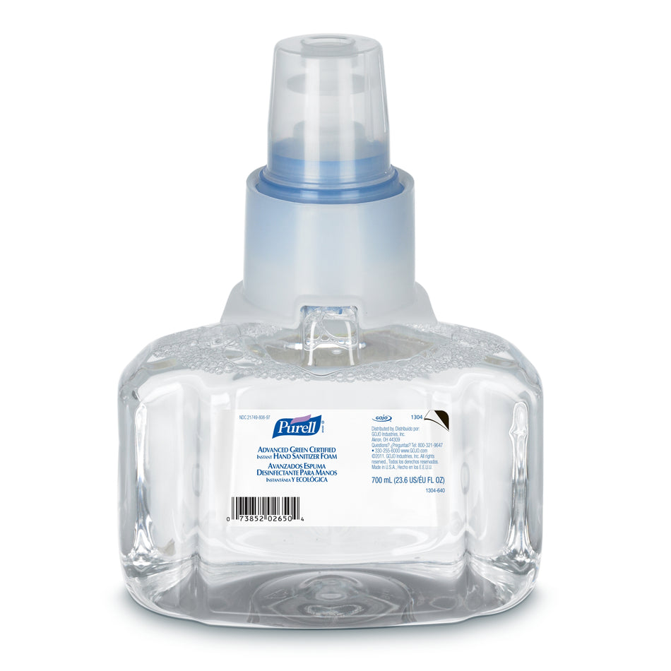 Hand Sanitizer Purell® Advanced 700 mL Ethyl Alcohol Foaming Dispenser Refill Bottle