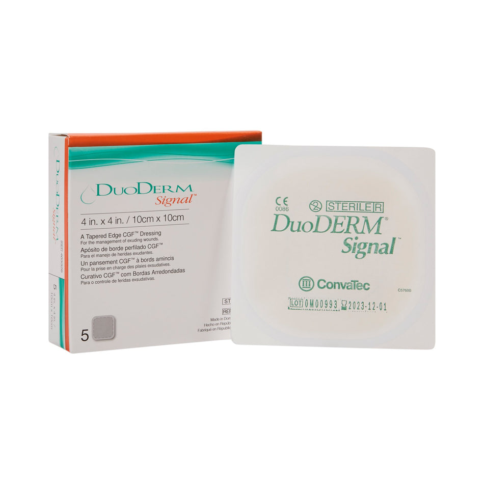 DuoDerm® Signal® Hydrocolloid Dressing, 4 x 4 Inch