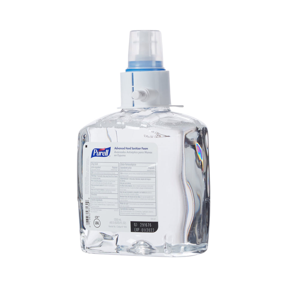 Hand Sanitizer Purell® Advanced 1,200 mL Ethyl Alcohol Foaming Dispenser Refill Bottle