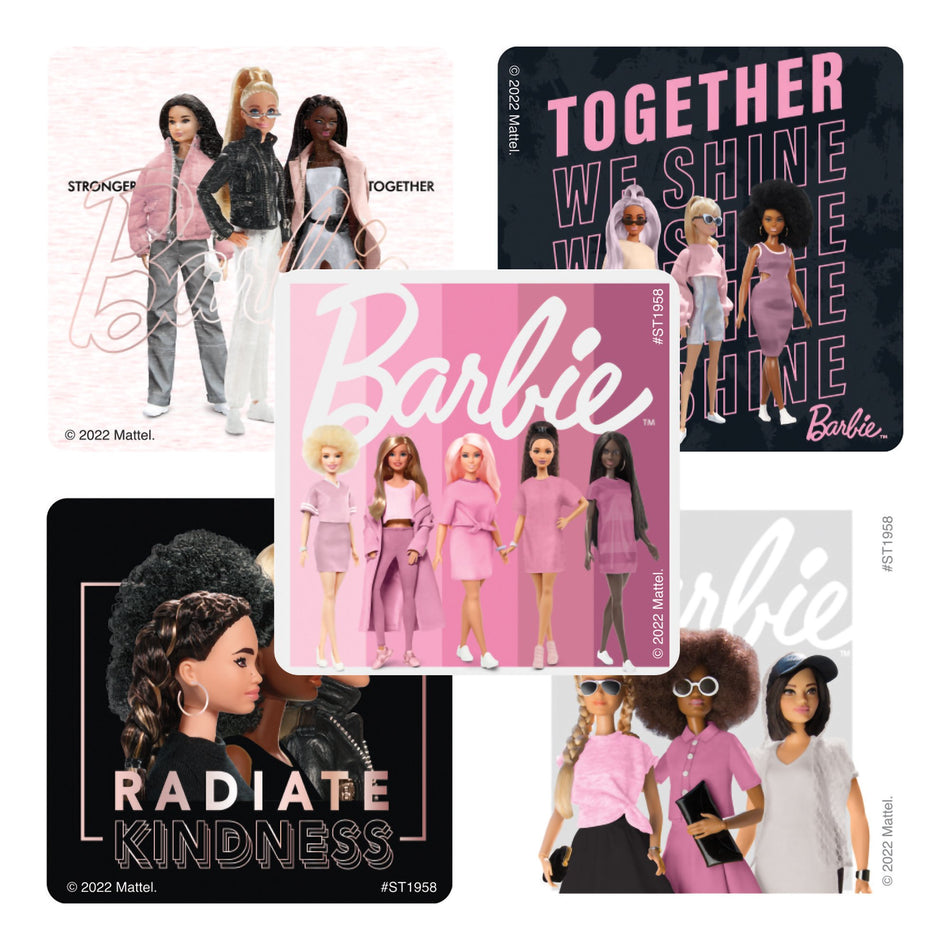 SmileMakers® 100 per Box Barbie & Friends Sticker 2-1/2 Inch