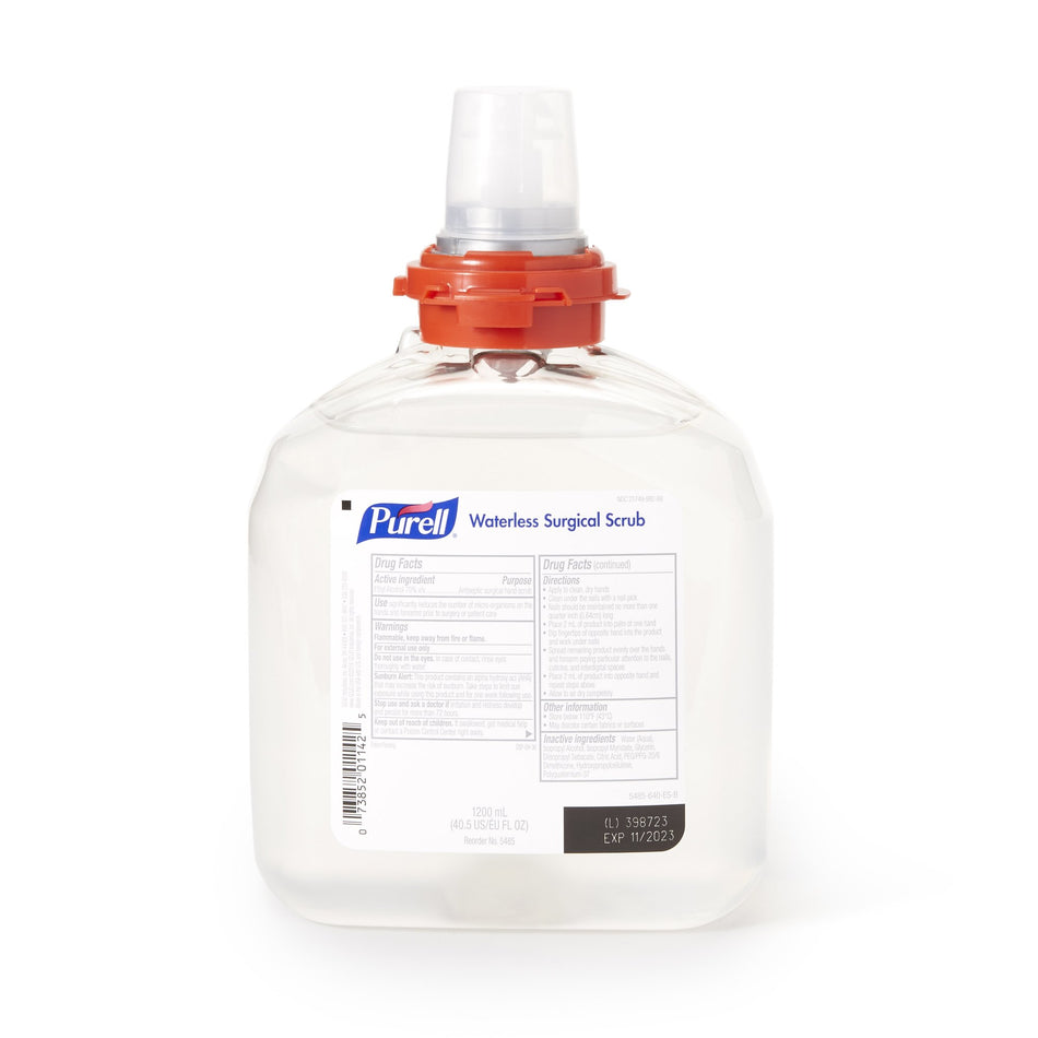 Waterless Surgical Scrub Purell® 1,200 mL Dispenser Refill Bottle 70% Strength Ethyl Alcohol NonSterile