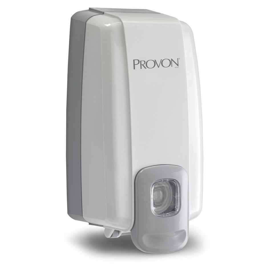 Soap Dispenser PROVON® NXT® Space Saver™ Dove Gray Plastic Manual Push 1000 mL Wall Mount