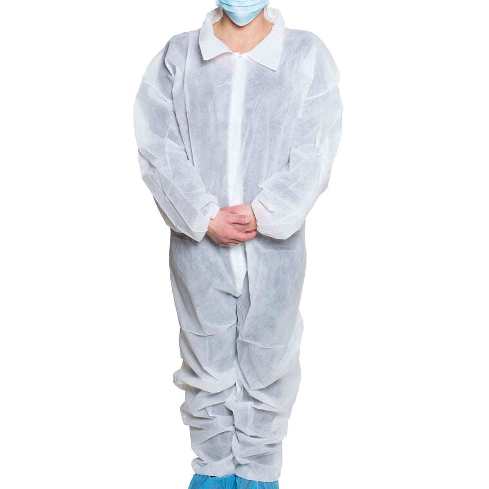 Coverall 2X-Large White Disposable NonSterile