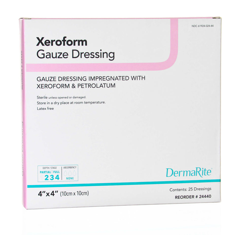 Xeroform Petrolatum Impregnated Dressing Xeroform™ Square 4 X 4 Inch Sterile