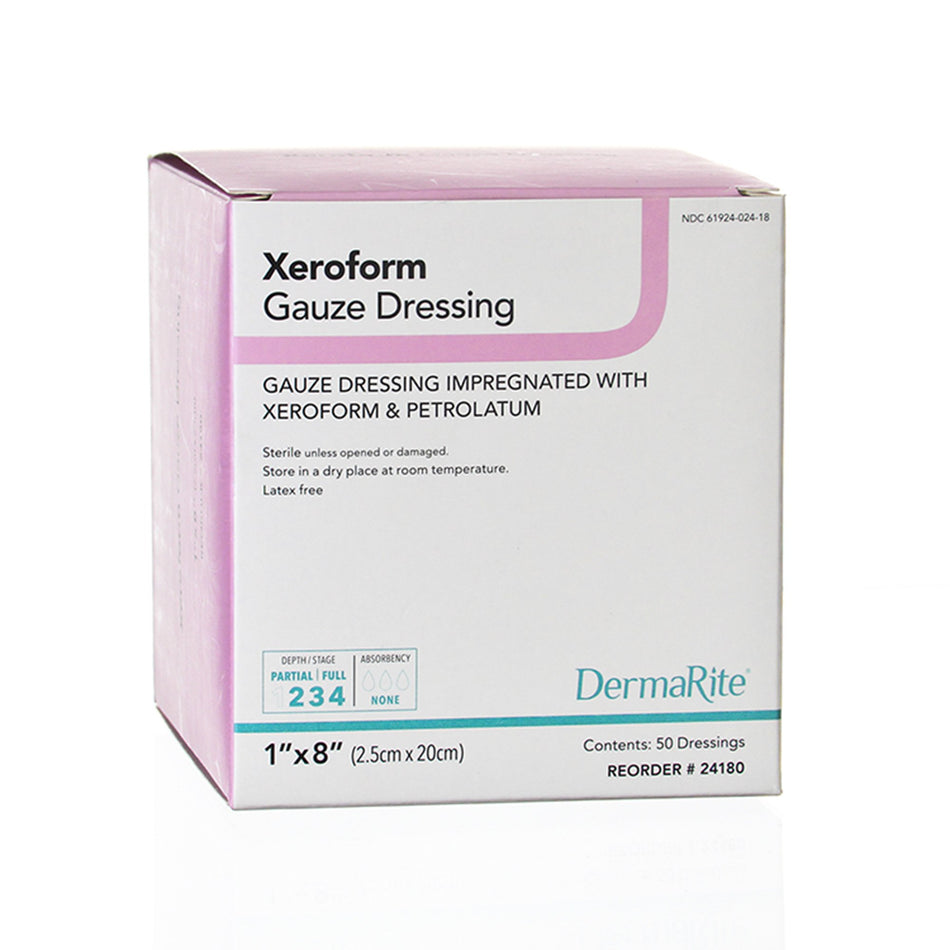 Xeroform Petrolatum Impregnated Dressing Xeroform™ Strip 1 X 8 Inch Sterile